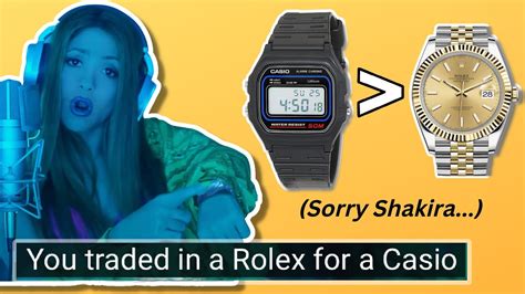 a rolex for a casio song|Rolex vs Casio.